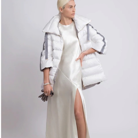 Herno Jackets & Blazers - Herno 3/4 Sleeve A-Line Puffer Jacket funnelneck Size 36IT